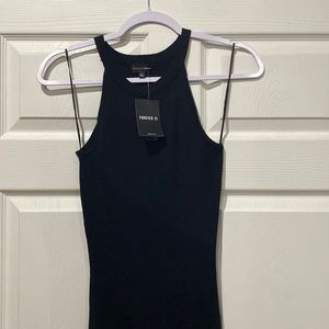 Brand New Forever 21 Backless Black Dress… Women’s size Medium
